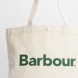 Thumbnail 5 of Barbour Logo Tote Bag - Ecru/Barbour Green