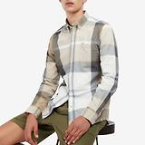 Thumbnail 6 of Barbour Men's Harris Tailored Shirt - Amble Sand Tartan