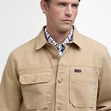 Thumbnail 5 of Barbour Men's Lingfield Canvas Overshirt - Dark Stone