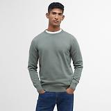 Thumbnail 2 of Barbour Men's Pima Crew Neck Jumper - Agave Green