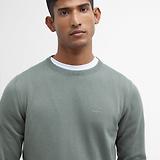 Thumbnail 5 of Barbour Men's Pima Crew Neck Jumper - Agave Green