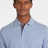 Thumbnail 2 of Barbour Men's Tartan Pique Polo Shirt - Sky Marl
