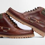 Thumbnail 6 of Barbour Men's Tiller Moccasin Boots - Mahogany