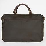 Thumbnail 4 of Barbour Wax Leather Briefcase - Olive
