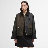 Thumbnail 2 of Barbour Women's Alma Wax Jacket - Archive Olive/Black/Beech with Ancient Tartan