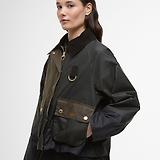 Thumbnail 6 of Barbour Women's Alma Wax Jacket - Archive Olive/Black/Beech with Ancient Tartan