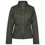 Thumbnail 1 of Barbour Women's Crawford Cavalry Quilted Jacket - Olive/Ancient Tartan