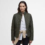 Thumbnail 2 of Barbour Women's Crawford Cavalry Quilted Jacket - Olive/Ancient Tartan