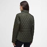 Thumbnail 4 of Barbour Women's Crawford Cavalry Quilted Jacket - Olive/Ancient Tartan
