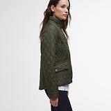 Thumbnail 6 of Barbour Women's Crawford Cavalry Quilted Jacket - Olive/Ancient Tartan