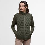 Thumbnail 2 of Barbour Women's Edda Quilted Sweat Jacket - Olive