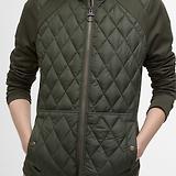Thumbnail 7 of Barbour Women's Edda Quilted Sweat Jacket - Olive