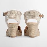 Thumbnail 3 of Barbour Women's Elder Wedge Espadrilles - Tan Suede