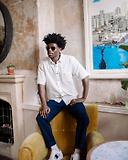 Thumbnail 8 of Peregrine Men's Made In England Beach Shirt - White Stripe