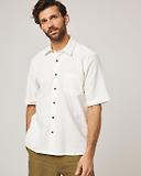 Thumbnail 2 of Peregrine Men's Made In England Beach Shirt - White Stripe