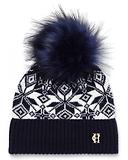 Thumbnail 1 of Holland Cooper Beatrice Beanie Bobble Hat - Ink Navy Cream