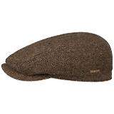Thumbnail 1 of Stetson Belfast Driver Classic Wool Herringbone Flat Cap - Brown Melange