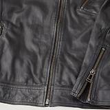 Thumbnail 3 of Belstaff Men's Cheviot Leather V Racer Jacket - Black
