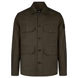 Thumbnail 1 of Belstaff Men's Tumbled Linen Forge Overshirt - Army Olive