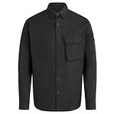Thumbnail 1 of Belstaff Men's Garment Dye Cotton Scale Shirt - Black