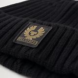 Thumbnail 3 of Belstaff Men's Lambswool Watch Beanie Hat - Black
