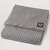Thumbnail 3 of Belstaff Men's Lambswool Watch Scarf - Pale Grey Melange