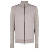 Thumbnail 1 of Belstaff Men's Merino Wool Kelbrook Zip Cardigan - Pumice