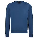 Thumbnail 1 of Belstaff Men's Merino Wool Kerrigan Crew Neck Jumper - Insignia Blue