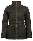 Thumbnail 1 of Holland Cooper Women's Belted Waxed Jacket - Dark Olive