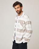 Thumbnail 2 of Peregrine Men's Made In England Blunt Overshirt - White Grid