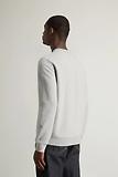 Thumbnail 3 of Woolrich Men's Logo Script Cotton Fleece Crewneck - Light Grey Melange