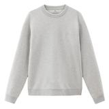 Thumbnail 1 of Woolrich Men's Logo Script Cotton Fleece Crewneck - Light Grey Melange