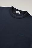 Thumbnail 7 of Woolrich Men's Logo Script Cotton Fleece Crewneck - Melton Blue