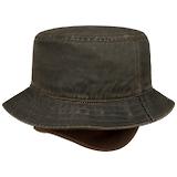 Thumbnail 4 of Stetson Cloth Bucket Hat with Ear Flaps - Brown