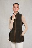 Thumbnail 3 of Holland Cooper Women's Country Longline Fleece Gilet - Khaki