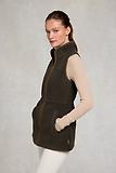Thumbnail 4 of Holland Cooper Women's Country Longline Fleece Gilet - Khaki