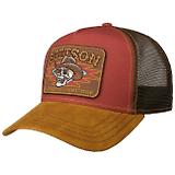 Thumbnail 6 of Stetson Cowboy Skull Trucker Cap - Red