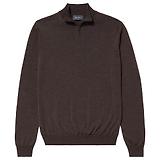 Thumbnail 1 of Oliver Sweeney Men's Curragh Jumper - Chocolate