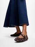 Thumbnail 2 of Fitflop Women's DELICATO Leopard Suede Mary Janes - Chocolate Mix
