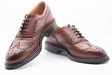 Thumbnail 4 of Cheaney Men's Hythe II R Wingcap Oxford Brogues - Mahogany Grain Leather