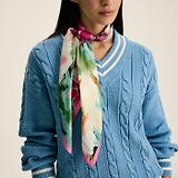 Thumbnail 5 of Joules Women's Bloomfield Silk Scarf - Multi Floral