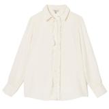 Thumbnail 1 of Joules Women's Selene Linen Ruffle Shirt - White