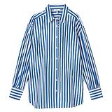 Thumbnail 1 of Joules Women's Amilla Longline Relaxed Fit Shirt - Blue/White