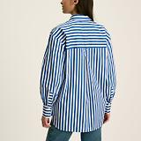 Thumbnail 2 of Joules Women's Amilla Longline Relaxed Fit Shirt - Blue/White