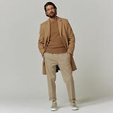 Thumbnail 6 of Oliver Sweeney Men's Eglinton Italian Recycled Wool Overcoat - Wheat