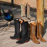 Thumbnail 5 of Penelope Chilvers Women's Goldie Embroidered Cowboy Boots - Sand