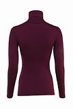 Thumbnail 3 of Holland Cooper Women's Essential Roll Neck - Burgandy