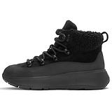 Thumbnail 7 of FitFlop Women's F-MODE Teddy-Collar Warm Suede Lace-Up Booties - All Black