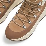 Thumbnail 2 of FitFlop Women's F-MODE Teddy-Collar Warm Suede Lace-Up Booties - Desert Tan