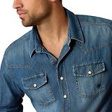 Thumbnail 4 of Ariat Men's Denim Retro Fit Shirt - Stone
